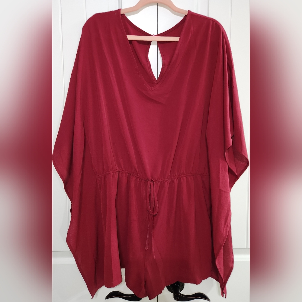 Burgundy romper